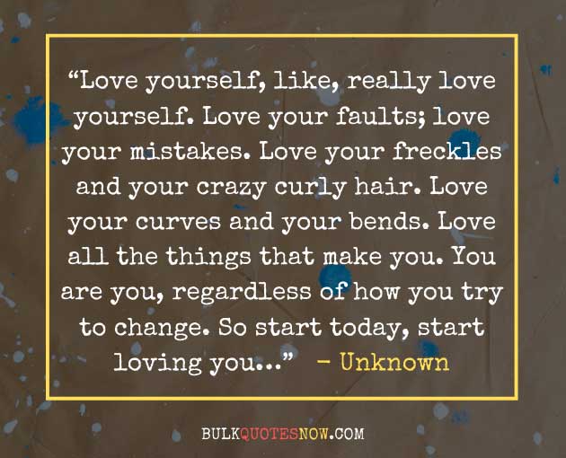 really love yourself
