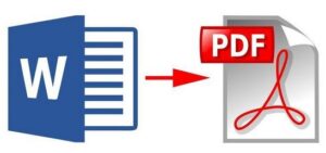 MS Word To PDF Conversion Feature