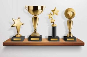 Giving Trophies And Awards