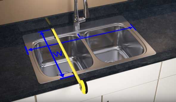 10 Steps to Measure a Kitchen Sink