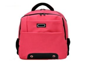 red backpack