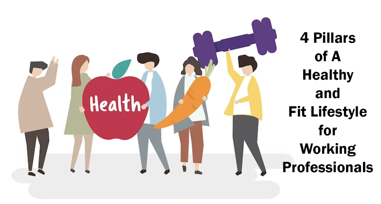 4 Pillars of A Healthy and Fit Lifestyle for Working Professionals