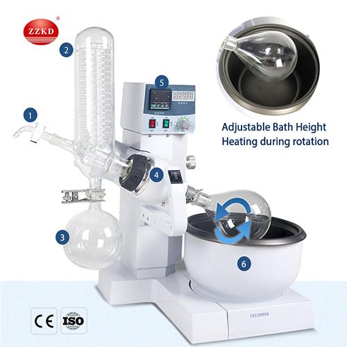 How to clean rotary evaporator