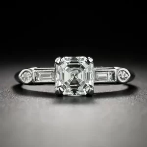 Asscher-Cut Diamonds in Vintage Jewelry