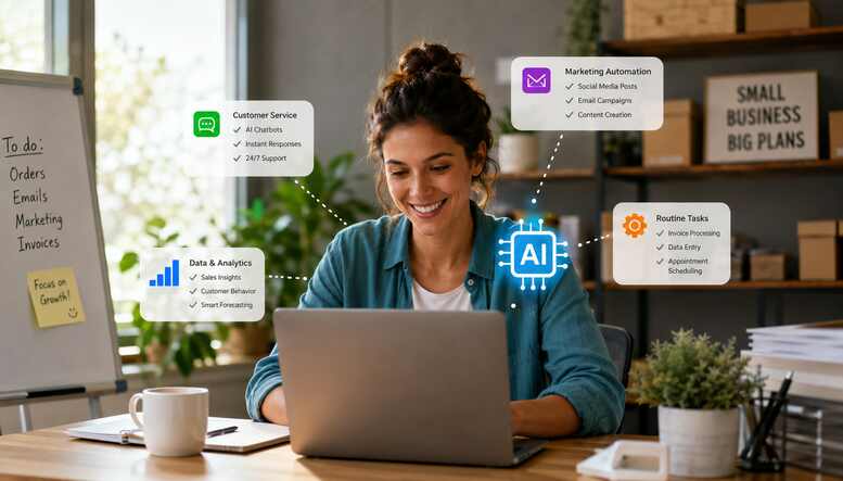 How Small Businesses Can Use AI to Save Time and Reduce Costs